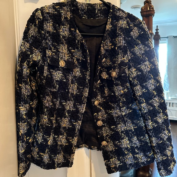 Tweed houndstooth blazer - Picture 3 of 4